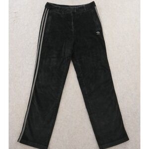 Adidas Pants Womens Medium Black Corduroy Straight 90s Retro Y2K Streetwear